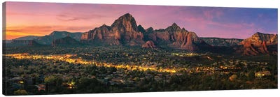 Sunset In Sedona Arizona Canvas Art Print - Sedona