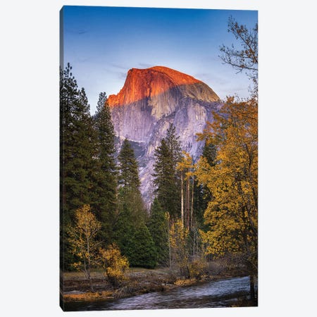 Half Dome At Sunset Canvas Print #JRP192} by Jonathan Ross Photography Canvas Art