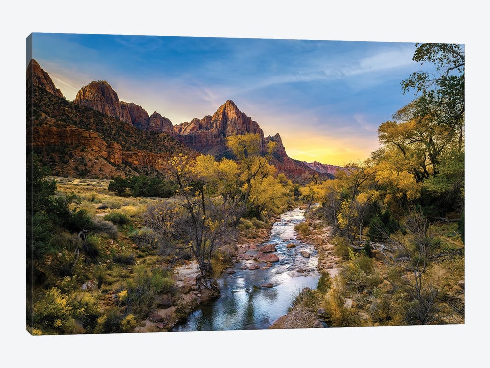 Zion National Park Sunrise by Jonathan Ross Photography 1-piece Canvas Wall Art