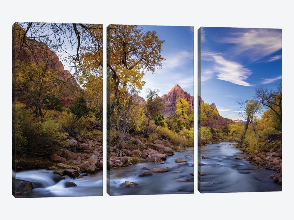 Zion National Park by Jonathan Ross Photography 3-piece Canvas Art Print