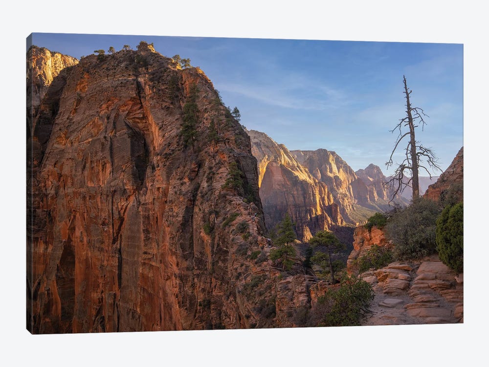 Angels Landing Hike by Jonathan Ross Photography 1-piece Canvas Wall Art