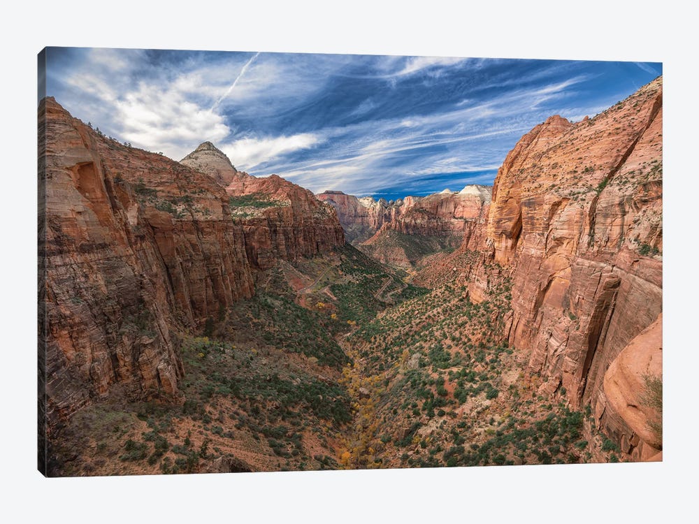 Zion National Park Canyon Overlook by Jonathan Ross Photography 1-piece Canvas Artwork