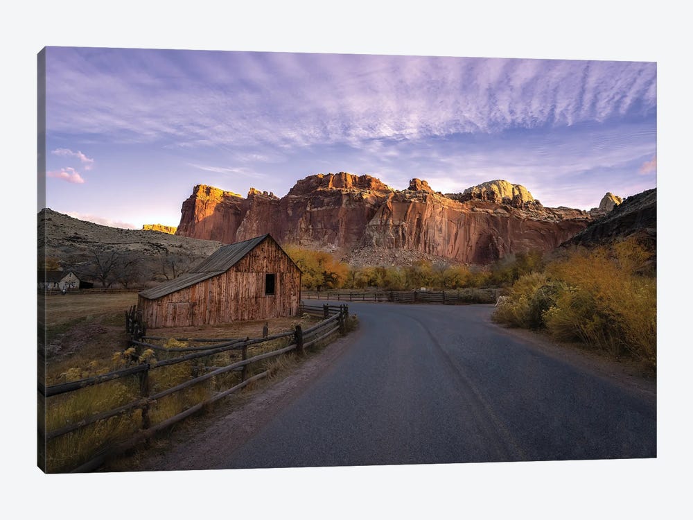 Sunset Barn At Bryce Canyon National Park by Jonathan Ross Photography 1-piece Canvas Art Print
