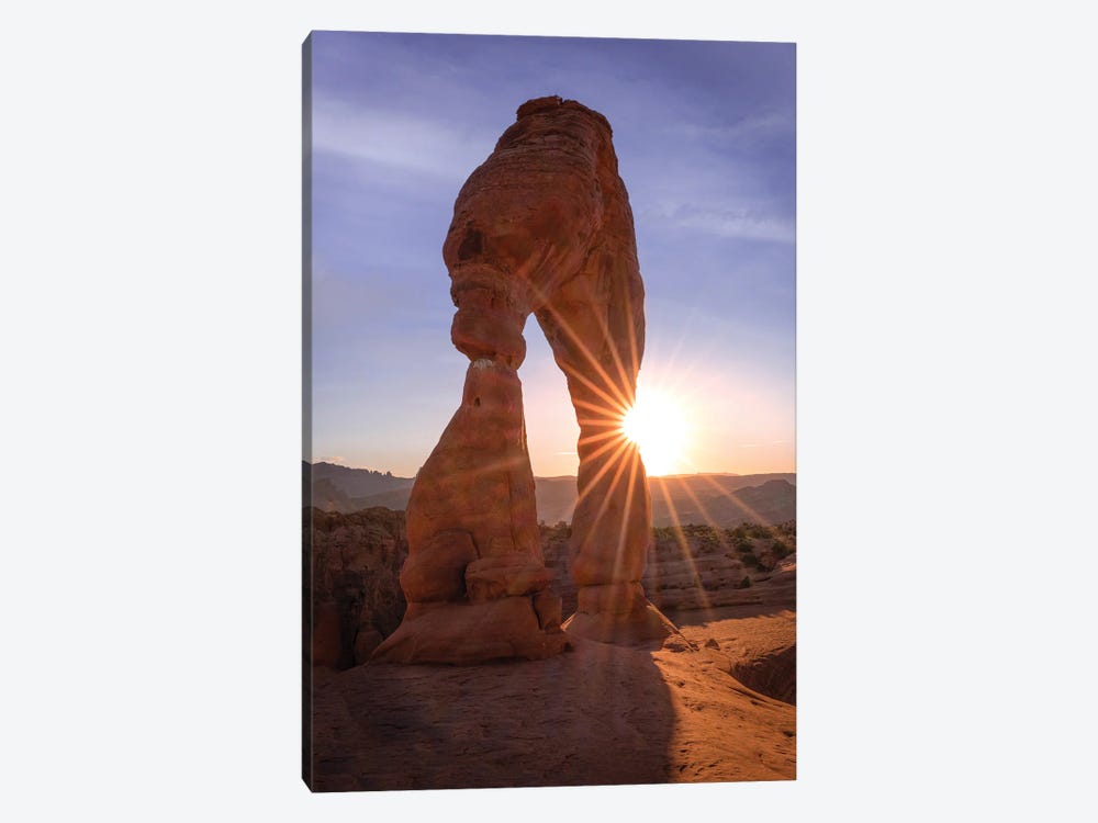 Delicate Arch Sun Star by Jonathan Ross Photography 1-piece Canvas Print