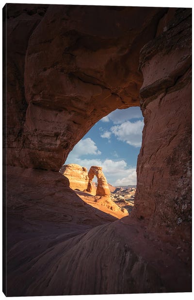 Delicate Arch Within An Arch Canvas Art Print - Utah Art