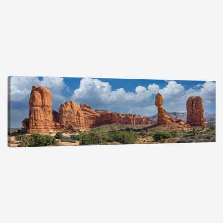 Balanced Rock Panorama Canvas Print #JRP216} by Jonathan Ross Photography Canvas Artwork