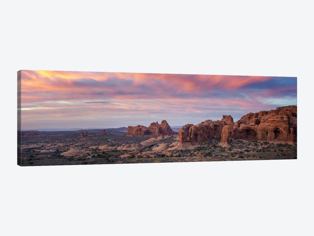 Sunset Over Arches National Park by Jonathan Ross Photography 1-piece Art Print