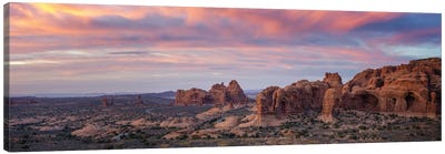 Sunset Over Arches National Park Canvas Art Print - Jonathan Ross Photography