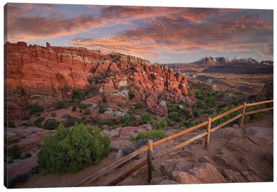 Fiery Furnace In Arches National Park Canvas Art Print - Arches National Park