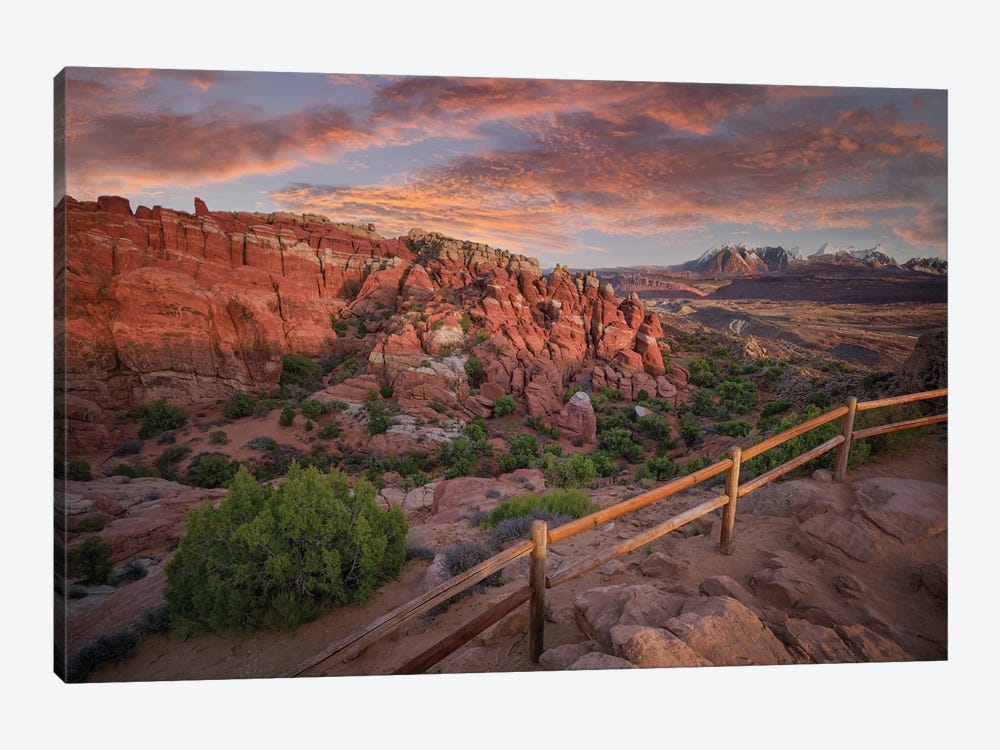 Fiery Furnace In Arches National Park by Jonathan Ross Photography 1-piece Canvas Wall Art