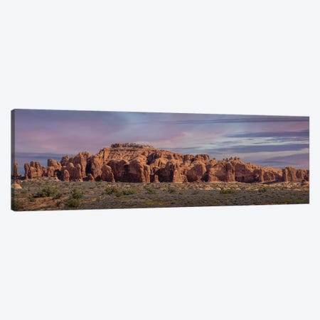 Arches National Park Panorama Canvas Print #JRP221} by Jonathan Ross Photography Canvas Wall Art