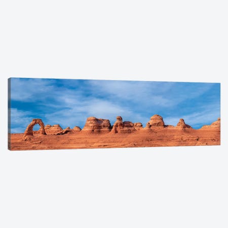 Delicate Arch Full Panorama Canvas Print #JRP231} by Jonathan Ross Photography Art Print