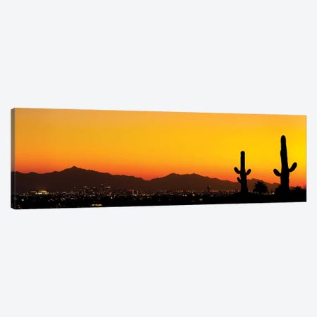 Desert City Sunset Canvas Print #JRP23} by Jonathan Ross Photography Canvas Wall Art