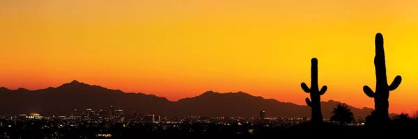 Desert City Sunset