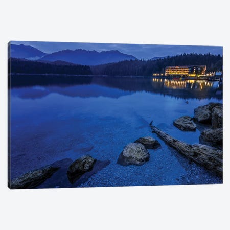 Eibsee At Dusk Canvas Print #JRP26} by Jonathan Ross Photography Canvas Print