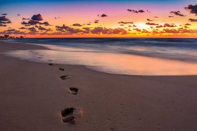 Footsteps At Sunrise by Jonathan Ross Photography art print