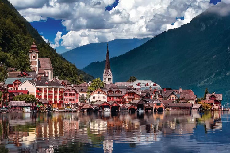 Hallstatt Reflections by Jonathan Ross Photography wall art