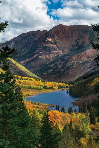 Majestic Cloudy Peaks by Jonathan Ross Photography framed canvas print