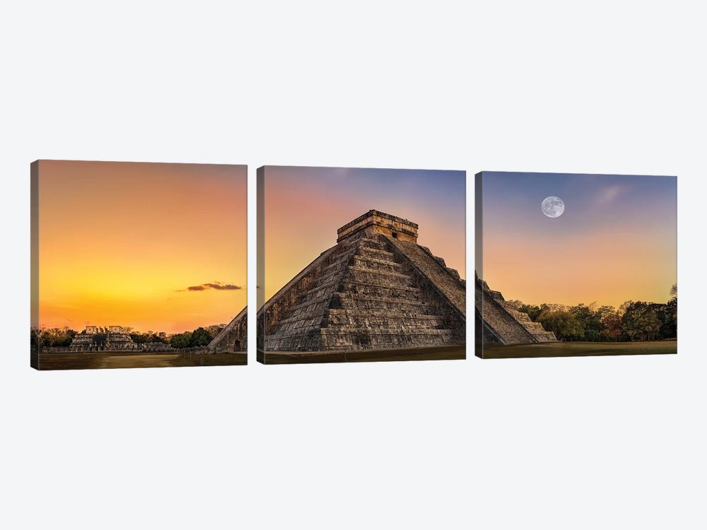 Mayan Twilight by Jonathan Ross Photography 3-piece Art Print