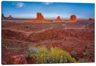 Mittens In The Desert Canvas Art Print - Jonathan Ross Photography
