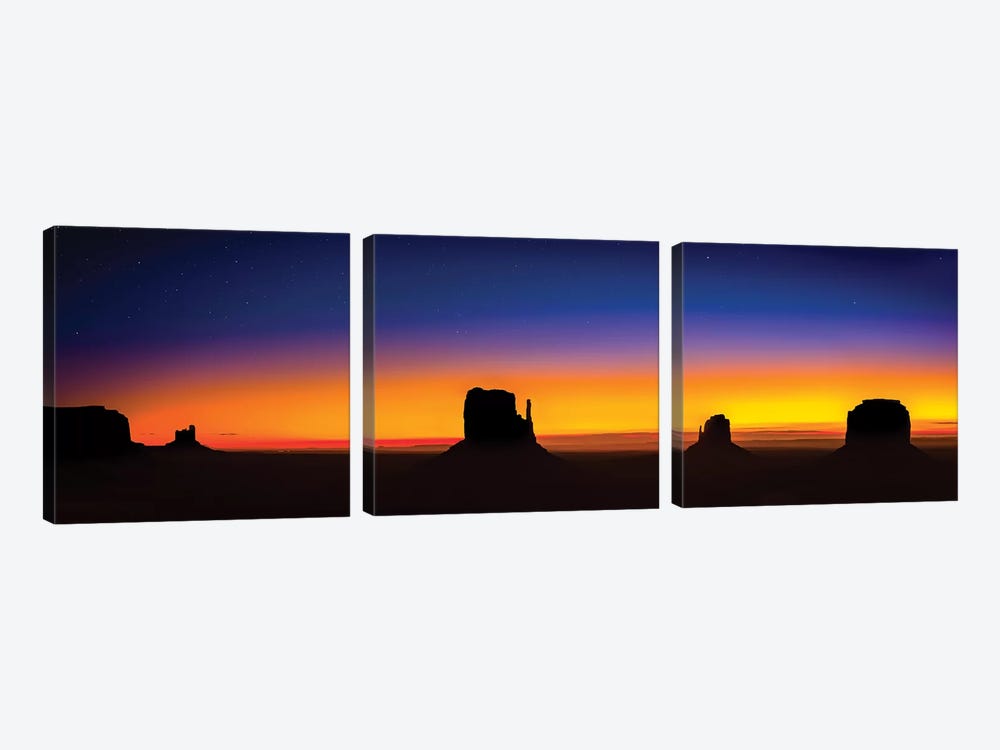 Monument Valley Glow by Jonathan Ross Photography 3-piece Art Print
