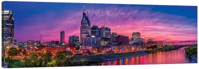 Nashville Glow Canvas Art Print - Nashville Art