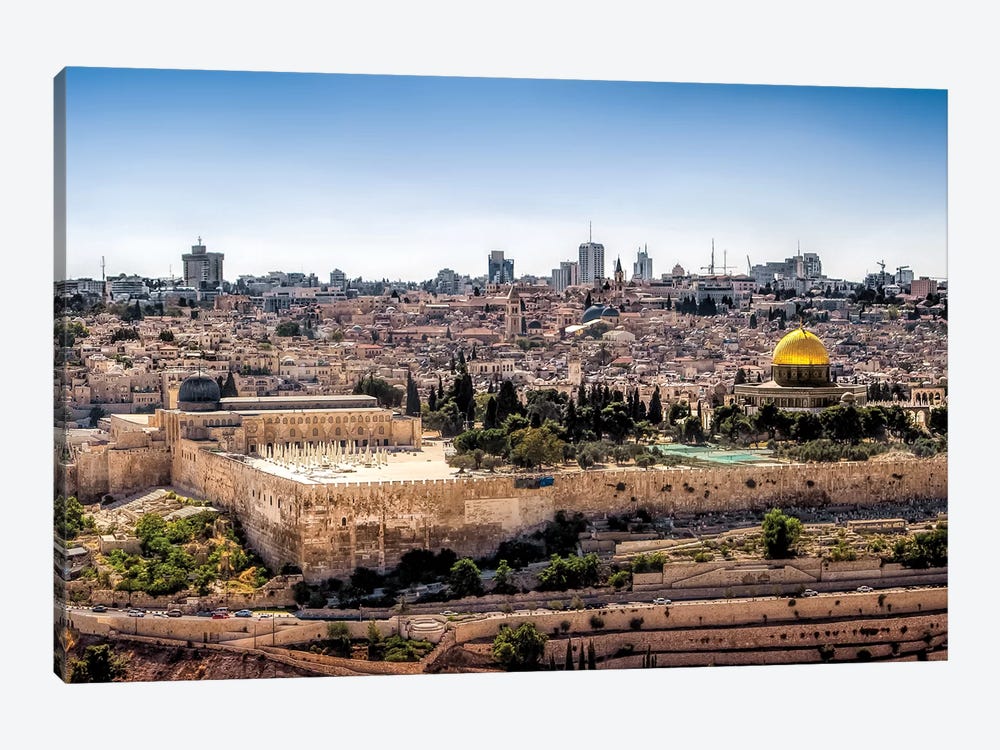 Overlooking Jerusalem by Jonathan Ross Photography 1-piece Art Print