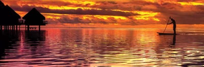 Paddling Into The Sunset by Jonathan Ross Photography acrylic art print