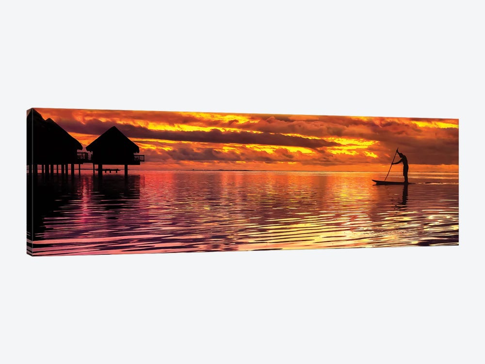 Paddling Into The Sunset by Jonathan Ross Photography 1-piece Art Print