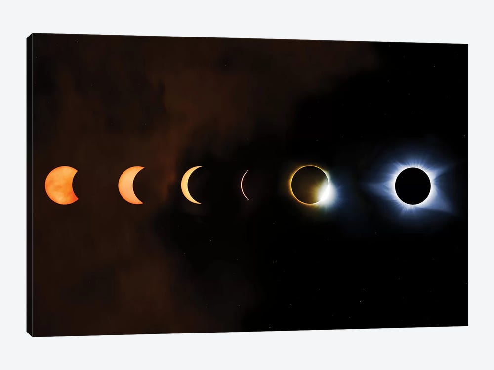 Phases Of A Total Eclipse by Jonathan Ross Photography 1-piece Art Print