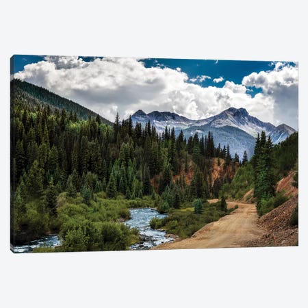 Rocky Mountain Roadway Canvas Print #JRP77} by Jonathan Ross Photography Canvas Art