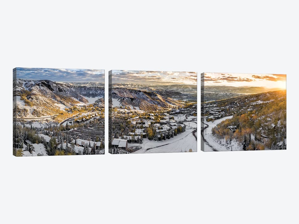 Snowy Glimpse by Jonathan Ross Photography 3-piece Art Print