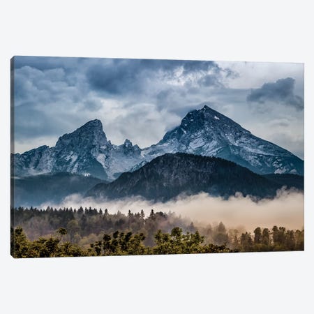 Stormy Alps Canvas Print #JRP87} by Jonathan Ross Photography Art Print