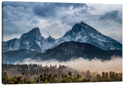 Stormy Alps Canvas Art Print - Jonathan Ross Photography
