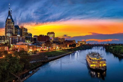 Sunset On The Cumberland by Jonathan Ross Photography framed wall art