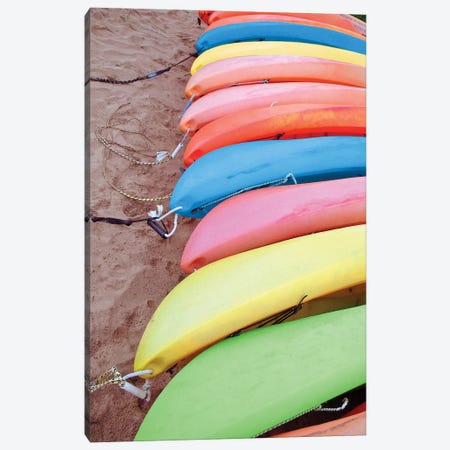 Kayaks I Canvas Print #JRR4} by Jairo Rodriguez Art Print