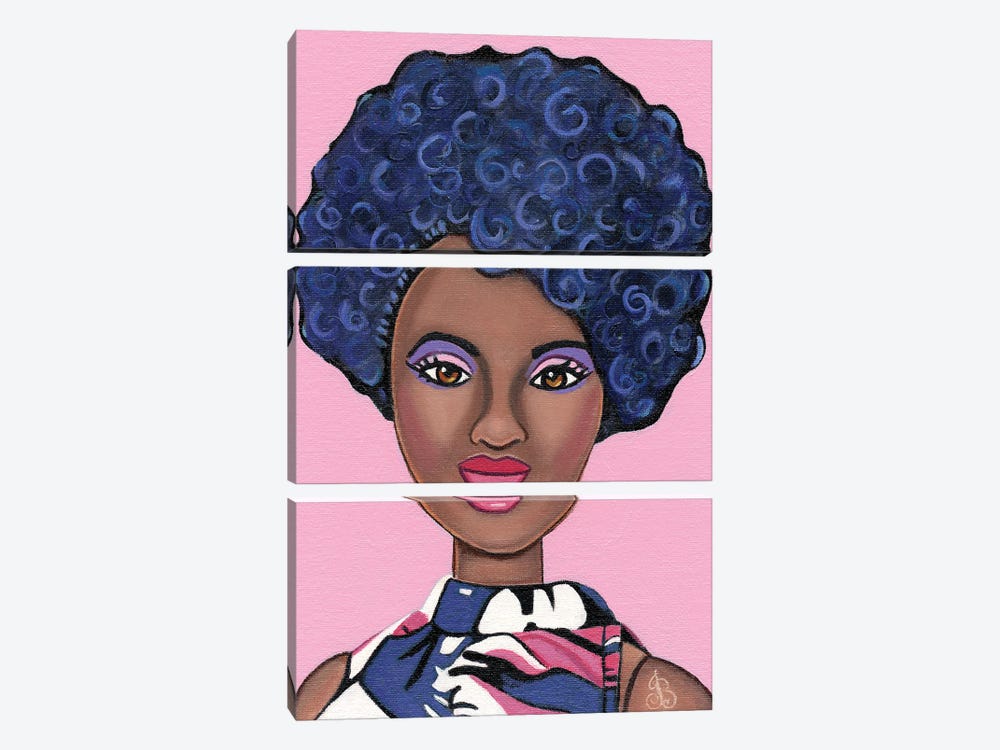 Afro Beauty by Julie's Retro Art 3-piece Canvas Wall Art
