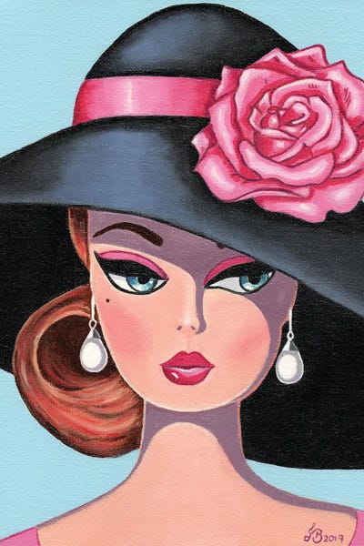 Toys & Collectibles: Pink Silk Rose by Julie's Retro Art