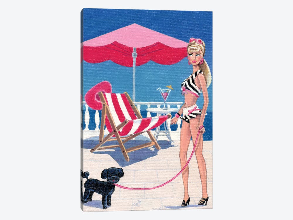 On Vacation by Julie's Retro Art 1-piece Canvas Wall Art