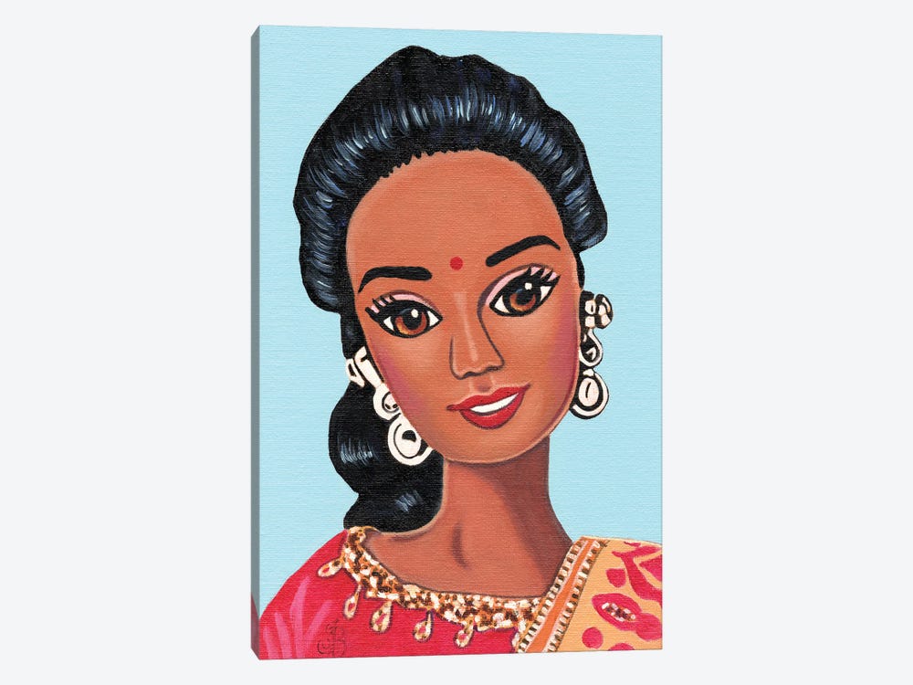 India by Julie's Retro Art 1-piece Canvas Art