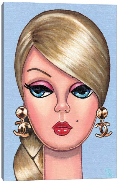 CC Blue Canvas Art Print - Barbie