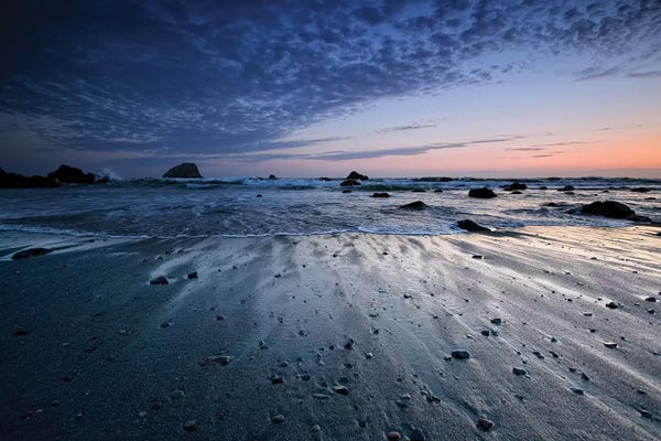 Rocky Beaches: Tide Rushes Out by Joseph Rowland