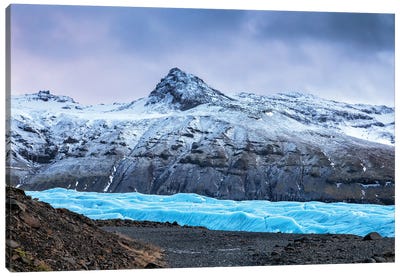 Svinafellsjokul Glacier Landscape, Iceland Canvas Art Print - Glacier & Iceberg Art