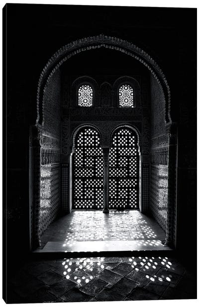 Arabesque Window, Alhambra, Spain Canvas Art Print - The Alhambra