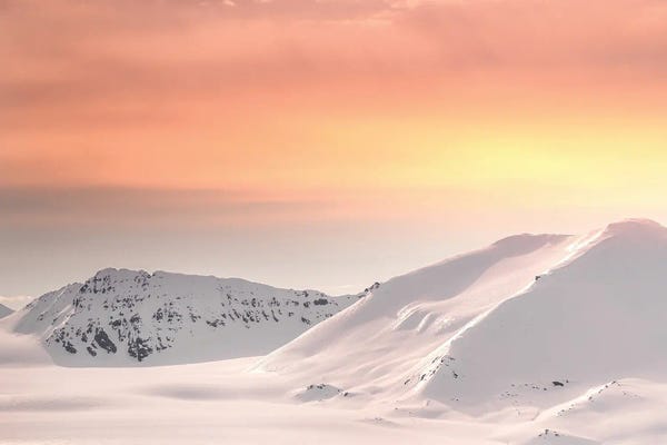 Svalbard Landscape At Dusk