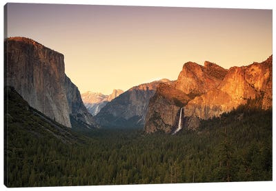 Yosemite Valley Sunset, Usa Canvas Art Print - Valley Art