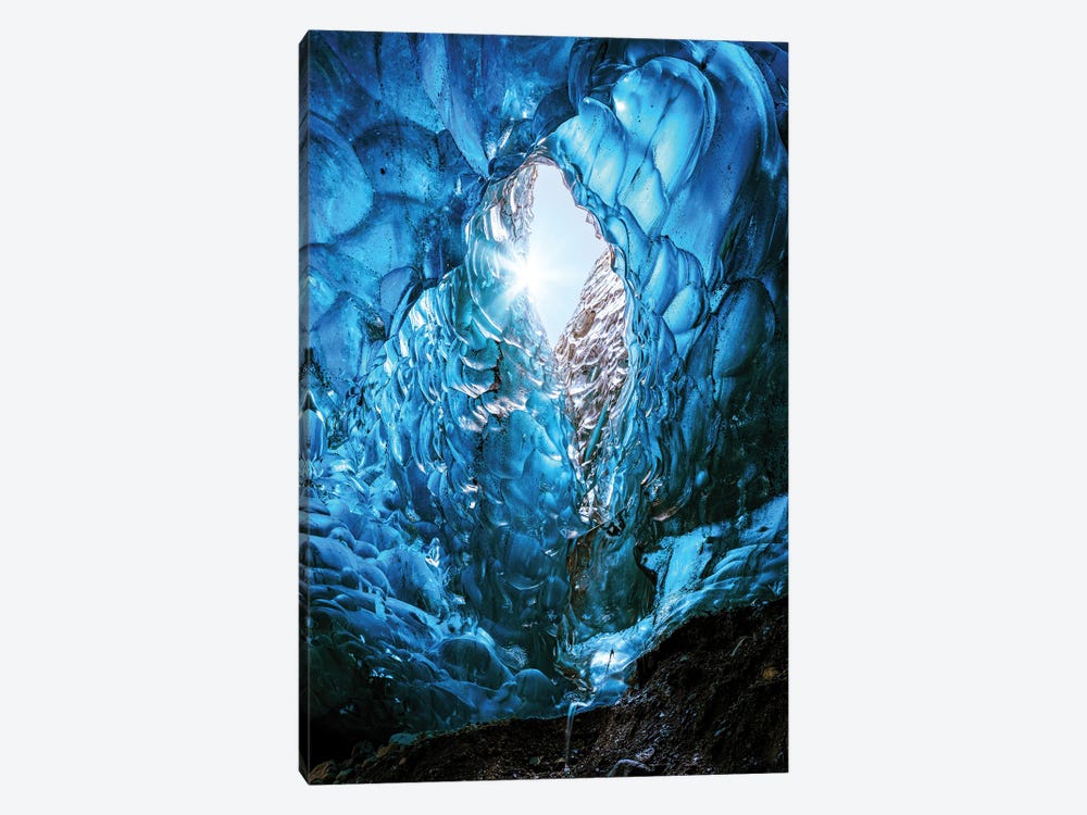 Opening In A Glacial Ice Cave, Iceland by Jane Rix 1-piece Canvas Wall Art