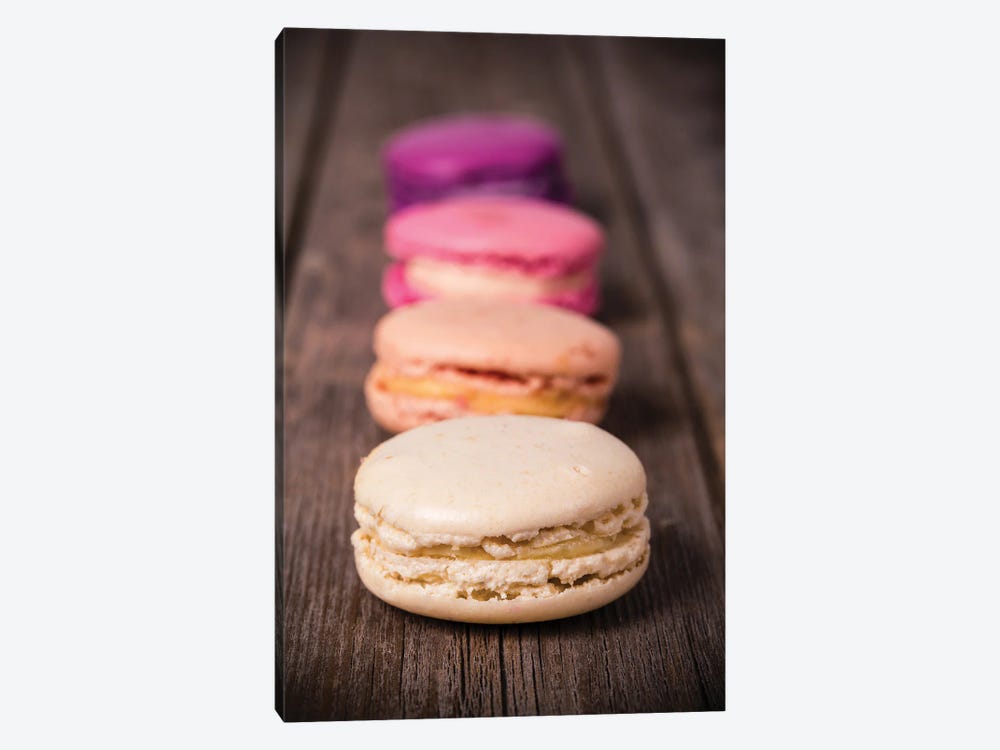 Assorted Macaroons by Jane Rix 1-piece Canvas Artwork