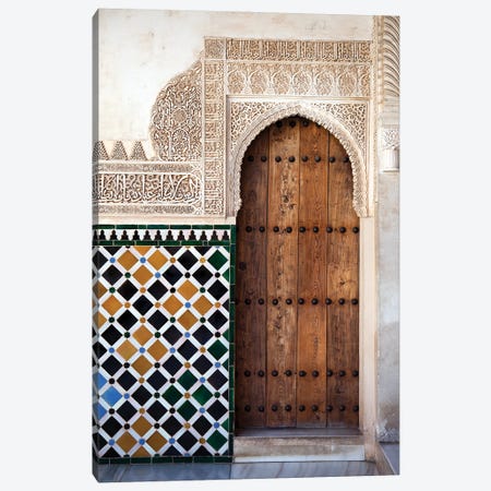 Alhambra Door Detail, Spain Canvas Print #JRX188} by Jane Rix Canvas Artwork