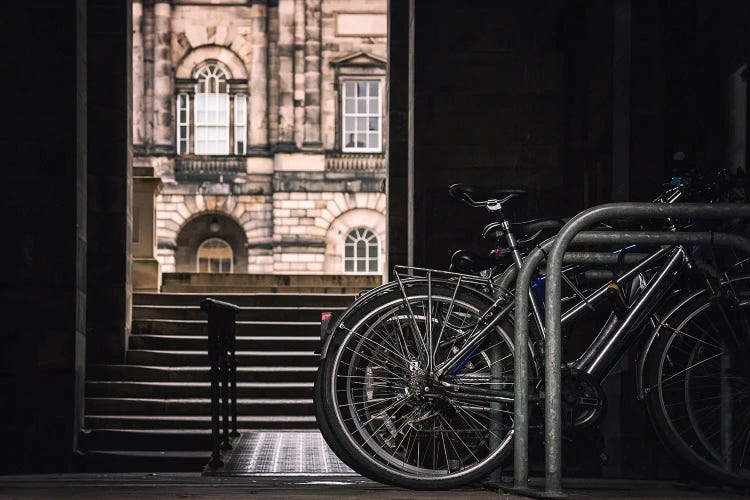 Bikes Outside Of Edinburgh University